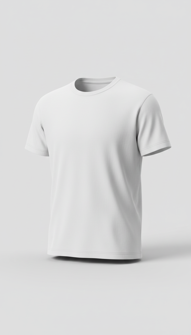 Classic white cotton t-shirt